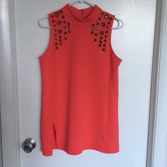 Worthington Tops - Worthington coral high neck top
